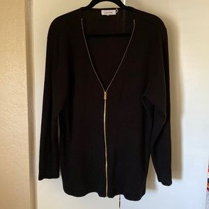 Calvin Klein sweater with zipper closure, 2x
